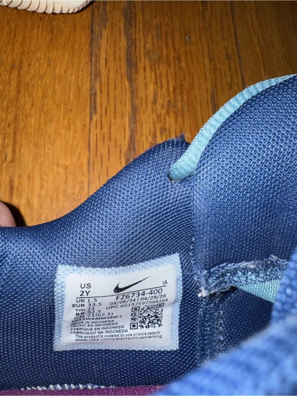Kids Giannis Nike Blue basketball shoes